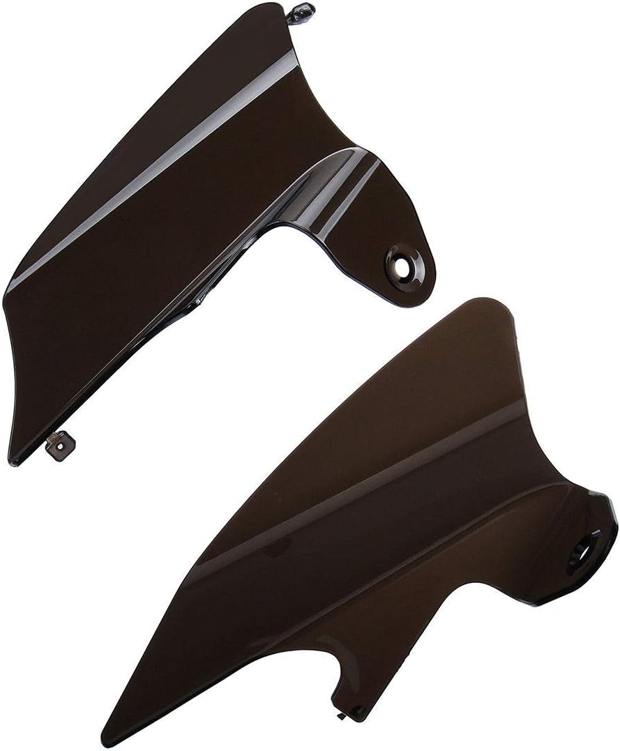 Motorcycles Smoke Left & Right Air Deflector Heat Shield Mid Frame Kit for Harley Touring Street Electra Glide Road King 1997-2007