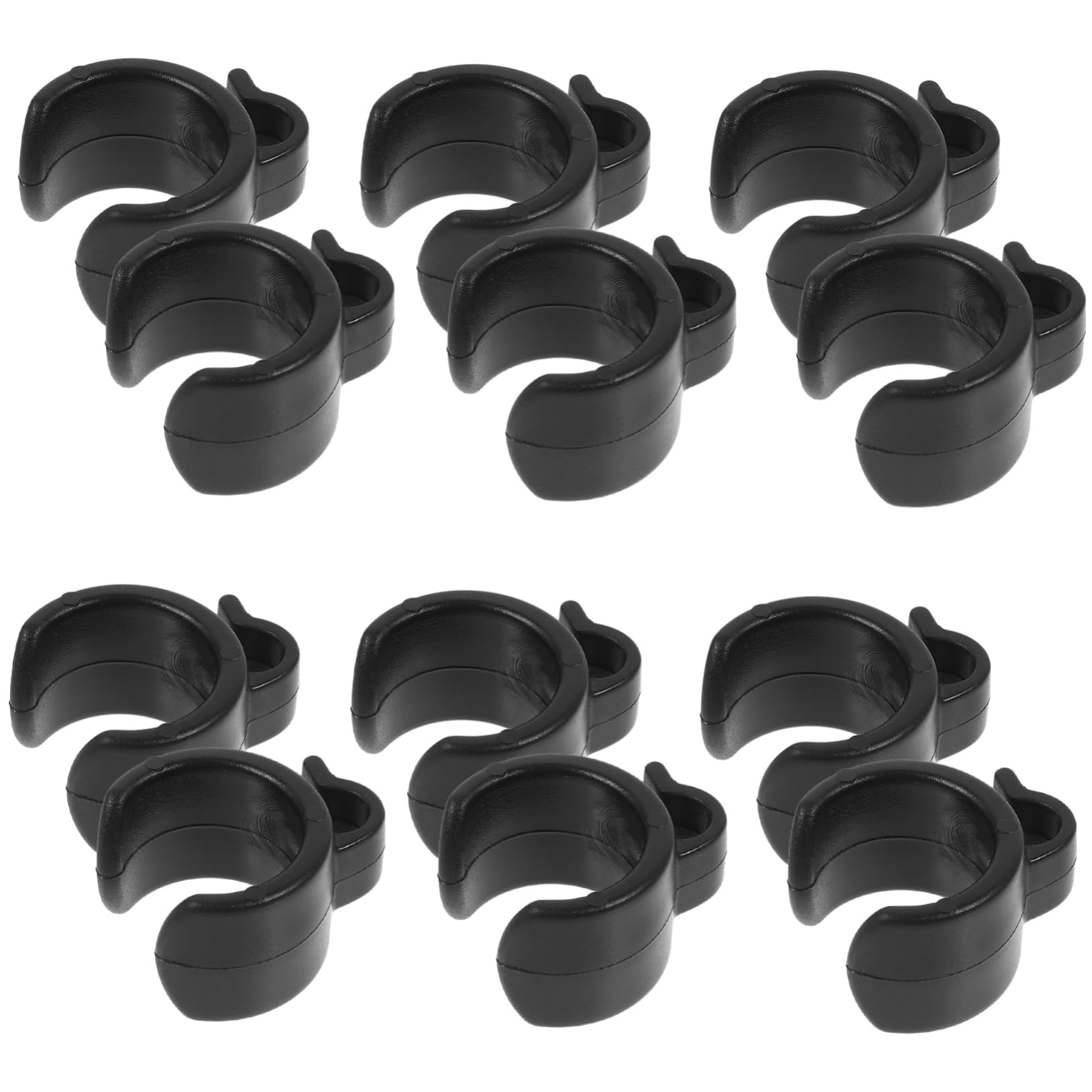 COSMEVIVI 20pcs Cable Fixing Clip Microphone Stand Clamp Durable Cable Holder for Live Streaming Setup Easy Installation Lightweight Portable Design