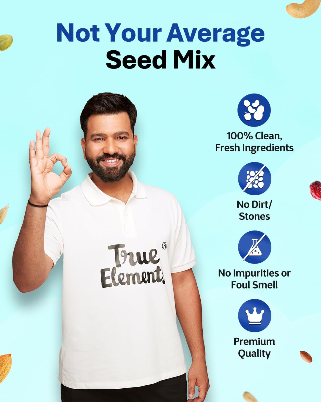 True Elements Daily Trail Mix 250g - 15 in 1 Dry Fruits Mix | Mixed Nuts | Mixed Nuts and Dry Fruits | High in Protein | Healthy Snacking True Elements Daily Trail Mix 250g - 15 in 1 Dry Fruits Mix | Mixed Nuts | Mixed Nuts and Dry Fruits | High in Protein | Healthy Snacking