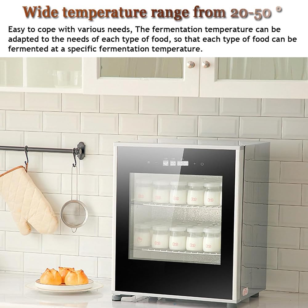 Qiang Machine à Lever La Pâte électrique 40l,Chambre De Pousse Boulangerie,Température Réglable 20 à 50°c,Contrôle Automatique De L'humidité,Fermentation Uniforme,pour Maison