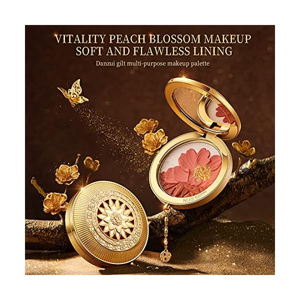 ZEESEA [Palace Identity] Peony Blush，Multi-purpose Makeup Tray, Caramel Nude Brown