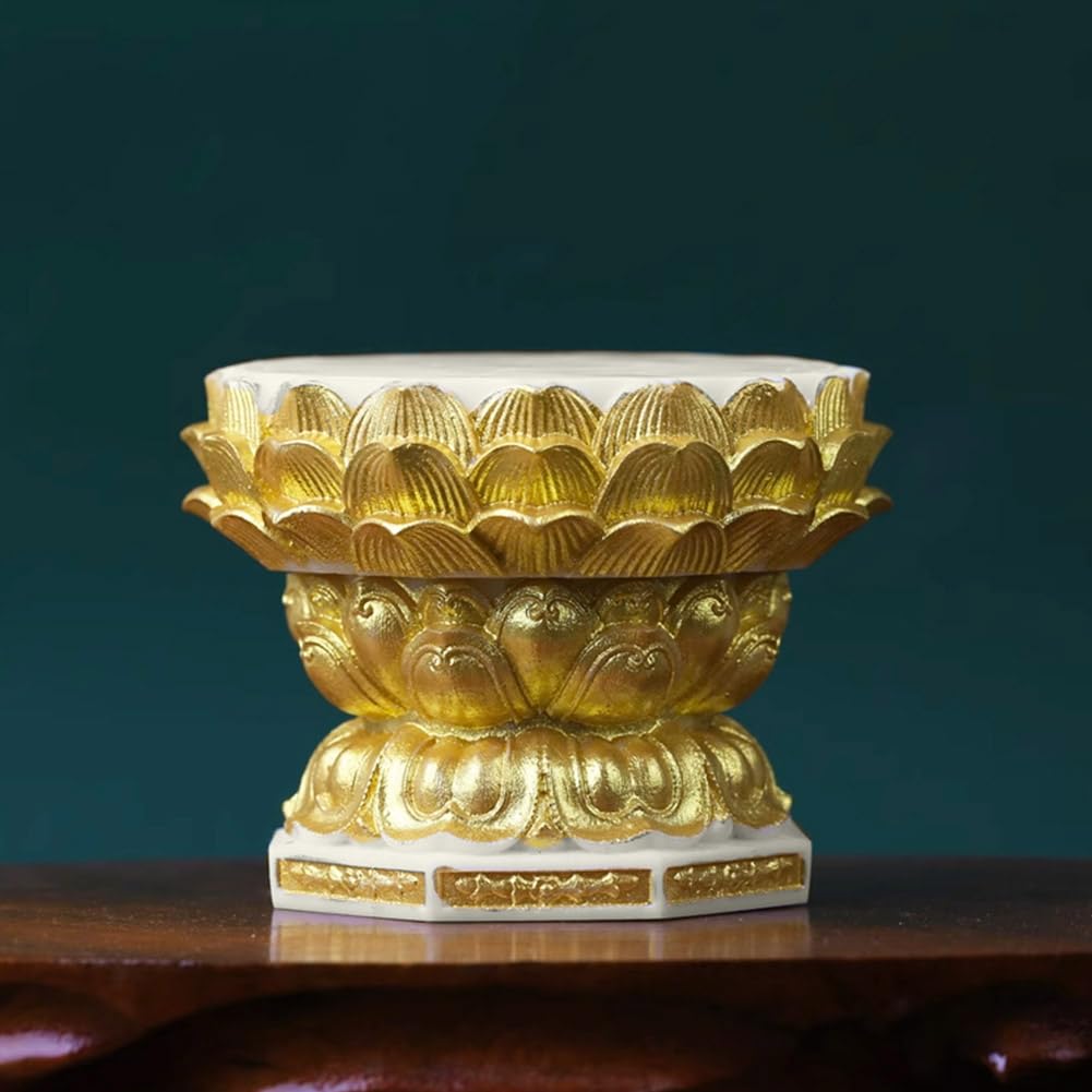 Amazon｜YUYAKESHI 仏像用 丸型 蓮華型 ココヤシの果実 台 供物 台座