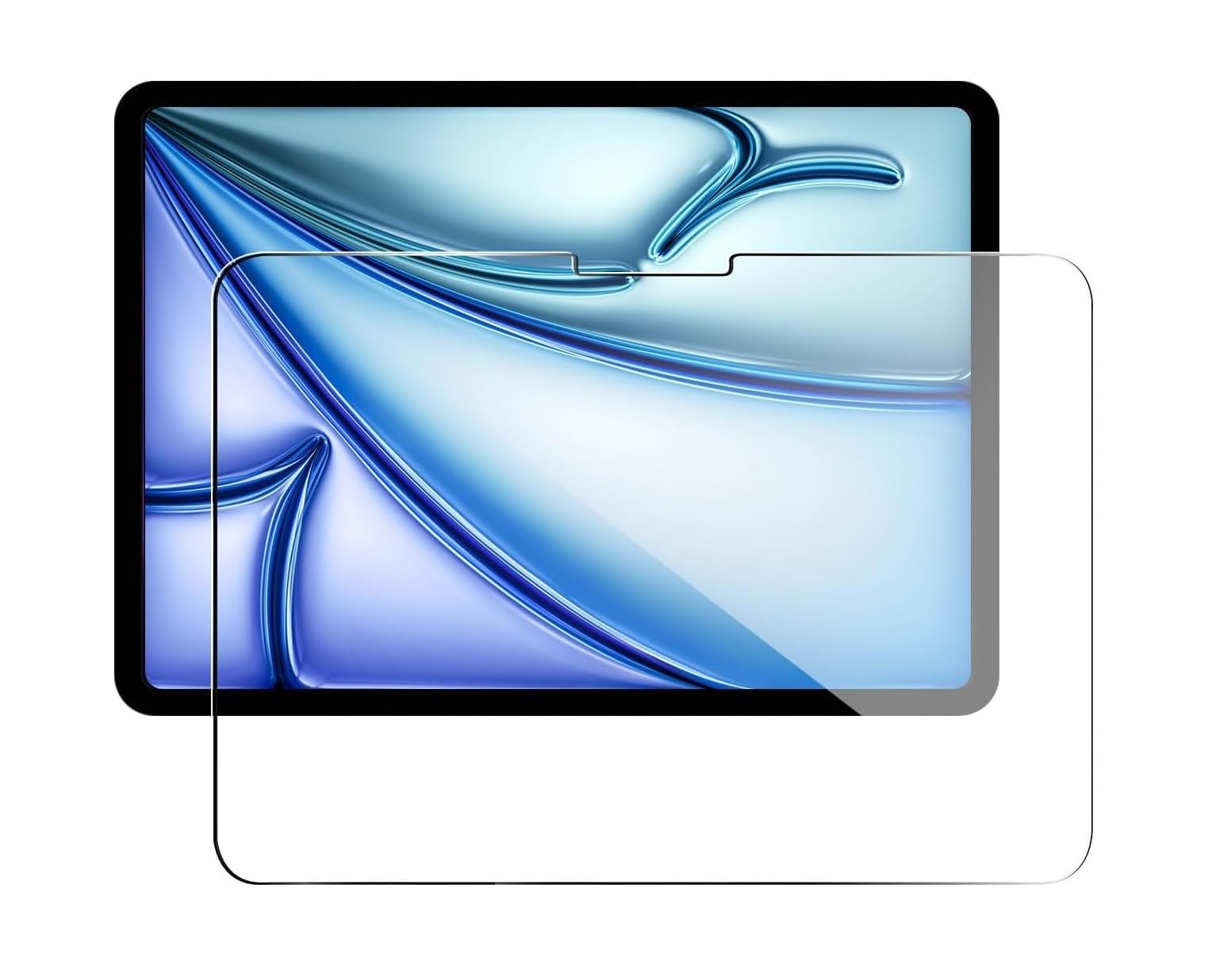 Premium 11D Full Screen Coverage Tempered Glass Compatible with iPad Air 13 inch Cover M2 (2024) [Transparent]