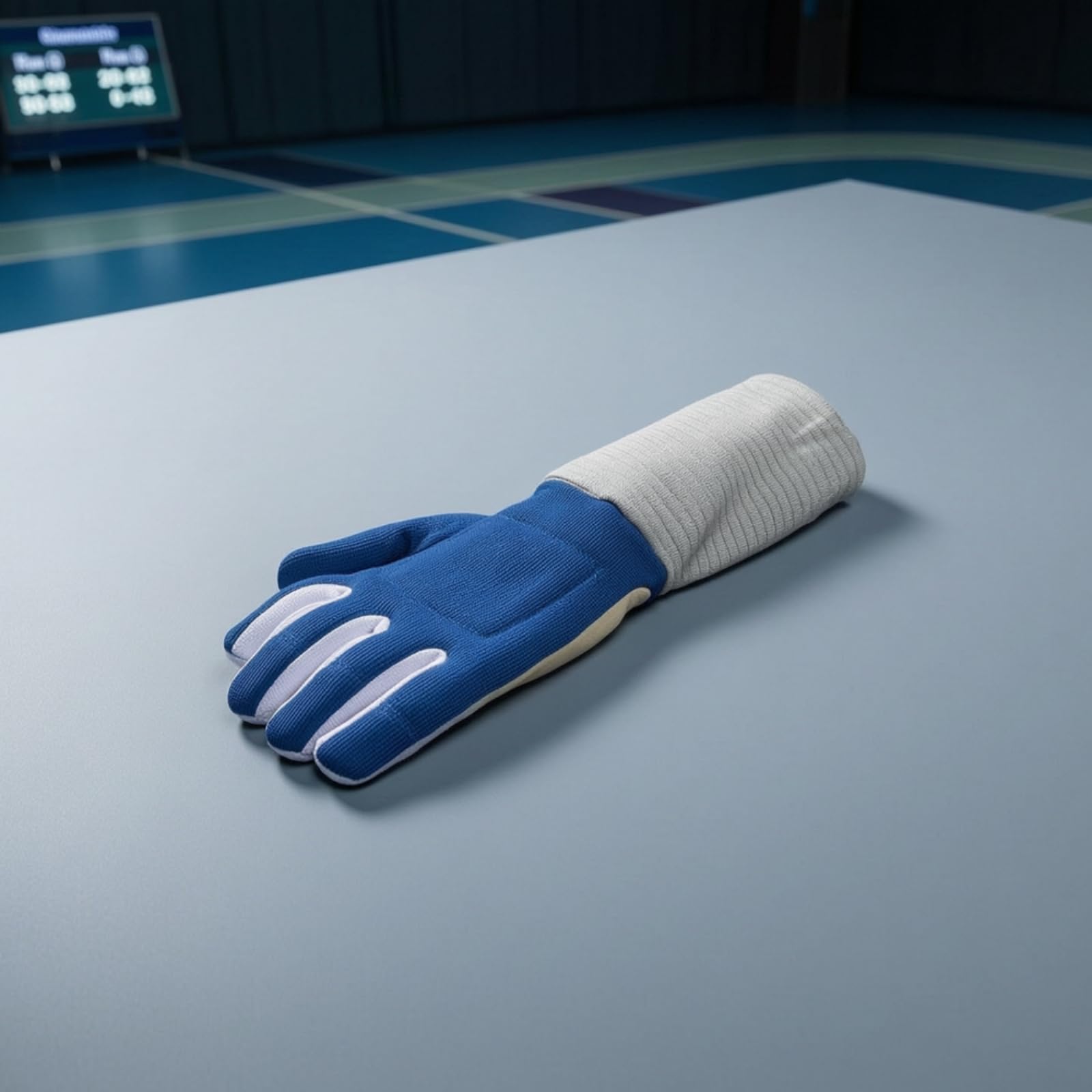 Gralara Guanto da Scherma Comodo Muffola da Scherma Professionale Guanti per Schermidori, Allenamento, Competizioni, XS, Guanto Da Scherma Per Sciabola Mano Destra Blu