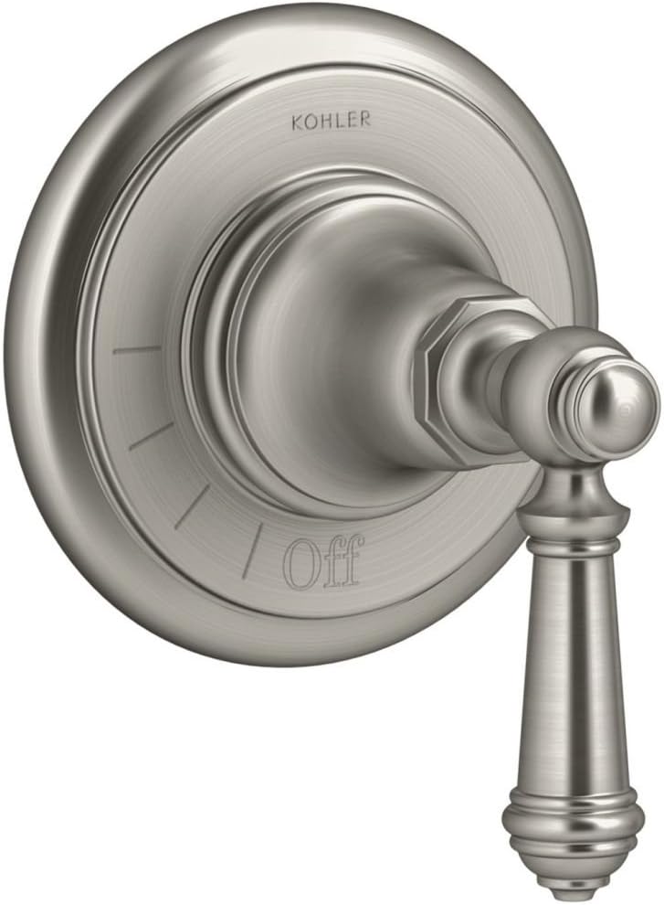 KOHLER T72771-4-BL Artifacts Mastershower Volume Control Valve Trim With Lever Handle, MATTE BLACK