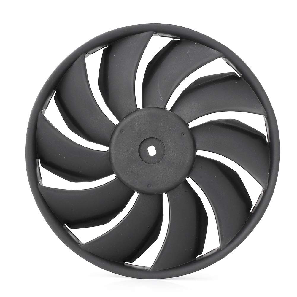 Motorcycle Engine Radiator Cooling Fan Blade Assembly Kit Compatible for Suzuki GSXR600/GSXR750 2006-2016 GSXR1000 2005-2015 Black