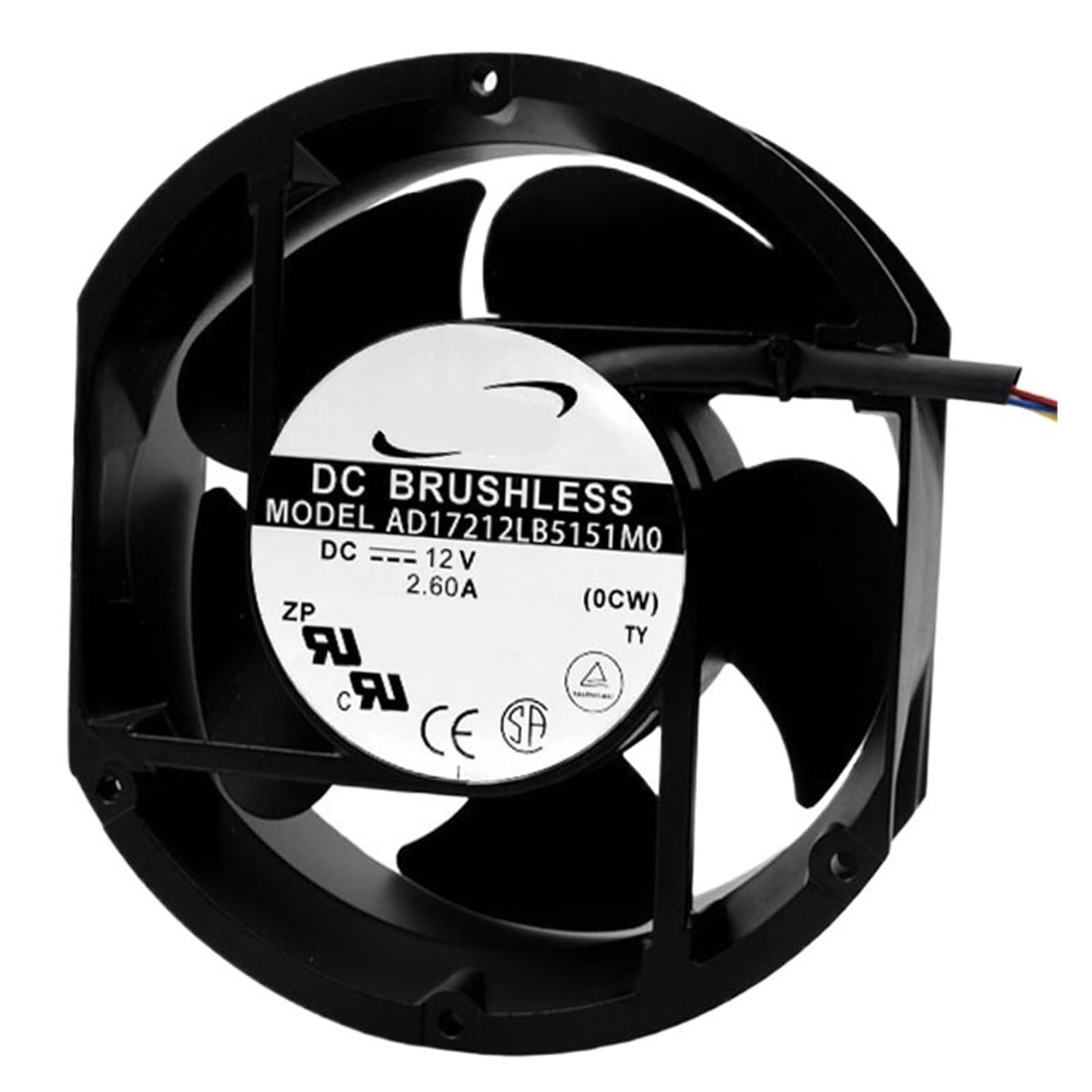 Ventilateur de refroidissement 17251 AD17212LB5151M0 12V 2.60A pour armoire électrique
