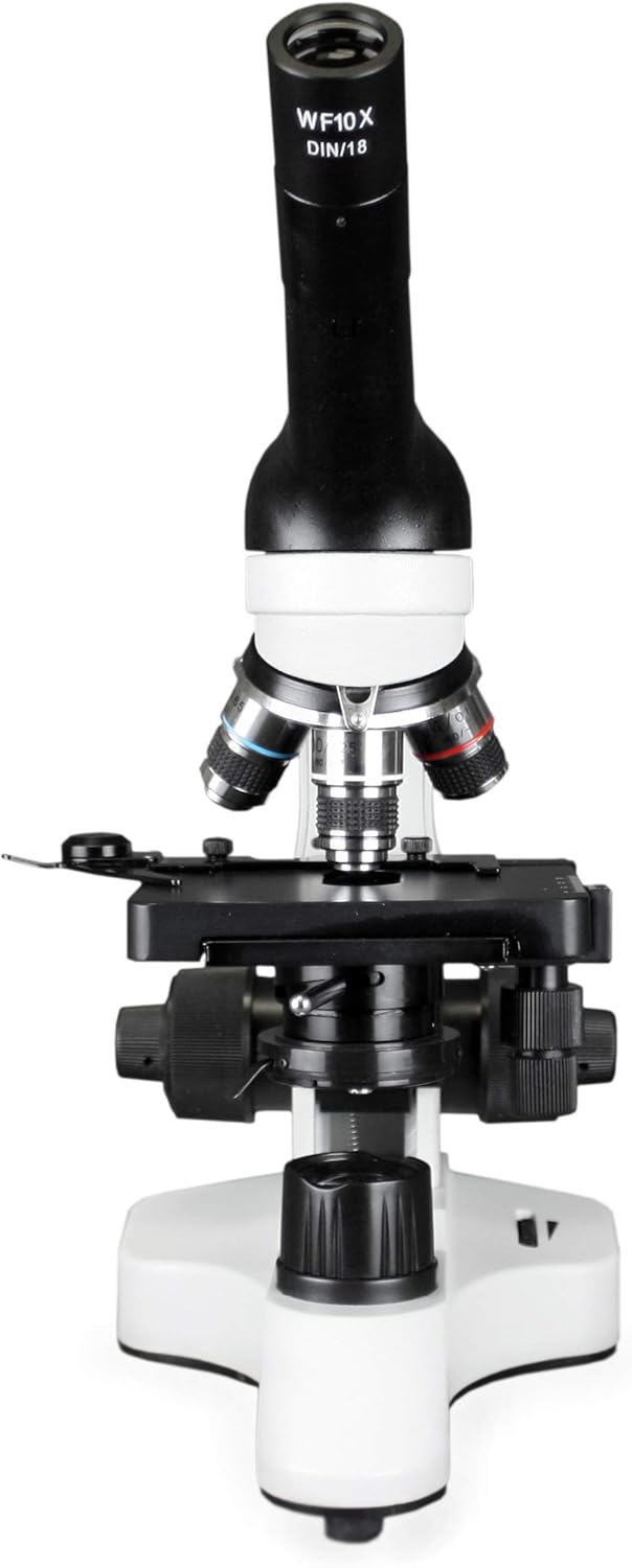 Gеt Chеар Prісе Vision Scientific VME0006-100-RC-E2 LED Cordless Microscope, 40-2000X Magnification, LED Illumination with Light Intensity Control,1.25 N.A Abbe Condenser, Built-in Mechanical Stage
