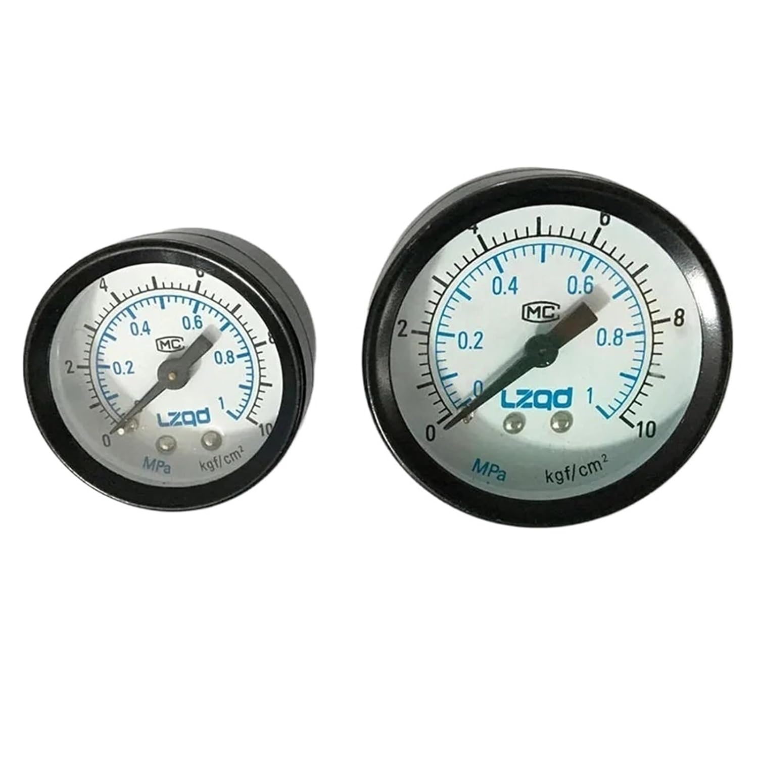 Pneumatic air Pressure Gauge Iron Plastic Port 1/8" 1/4" air Regulator Gauge 150psi/10bar/16bar/1MPa(16bar-1 8)