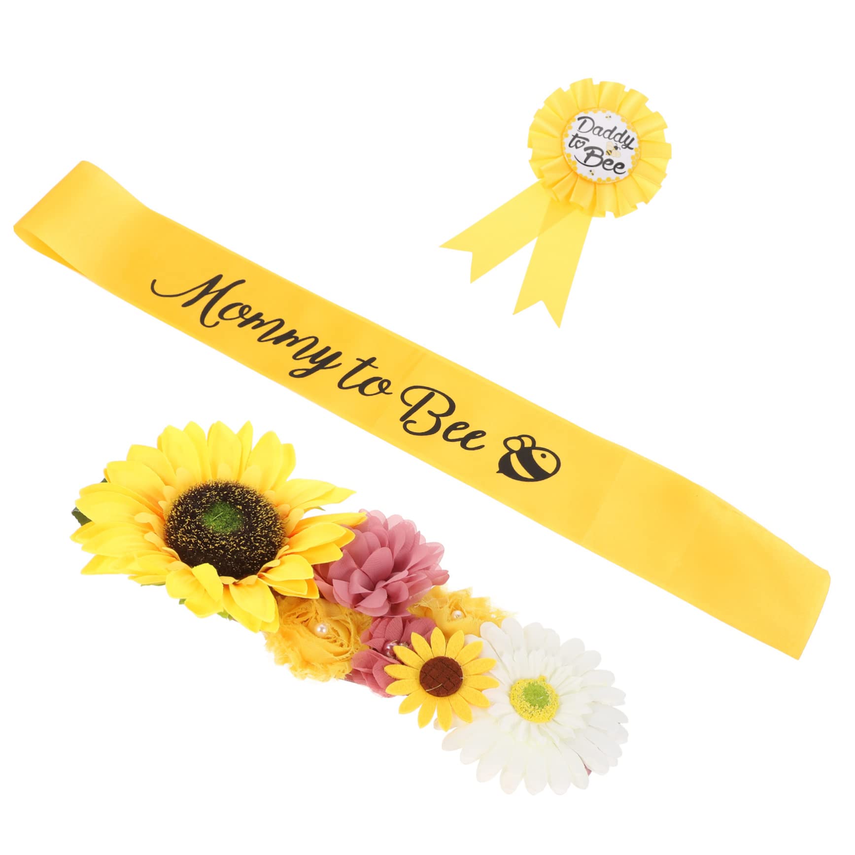 TOYANDONA 4sets Sash Maternità Per Future Mamme Con Corsage e Cintura Decorativa Per Shower e Foto Di Gravidanza Design Unico