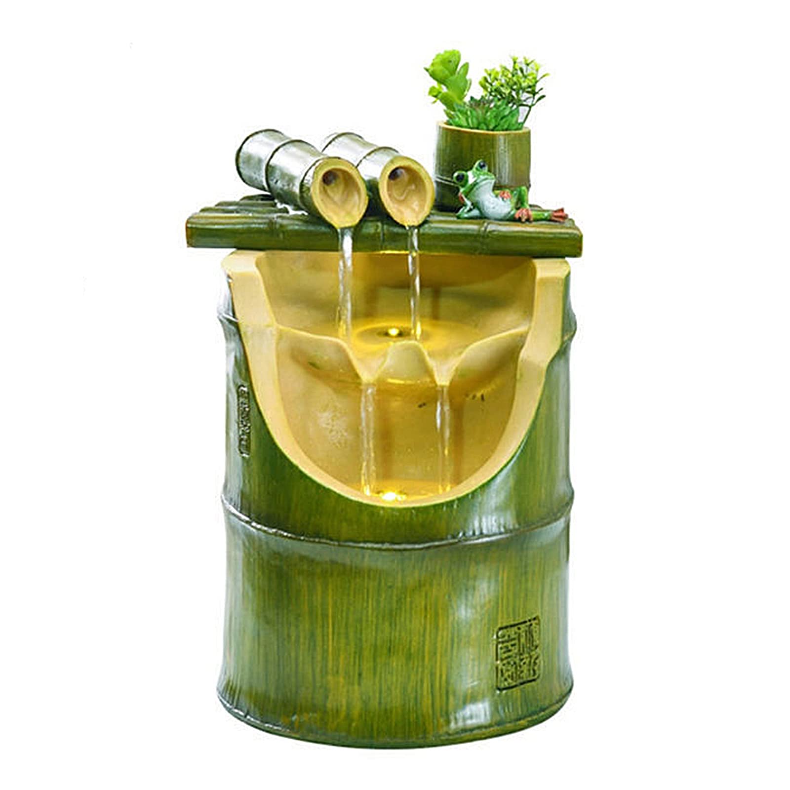 OTQEFTN Bamboo Fountain Kit with Pump, Tube - Complete Corded Electric Kit for Indoor/Outdoor Use Quiet One Pump
