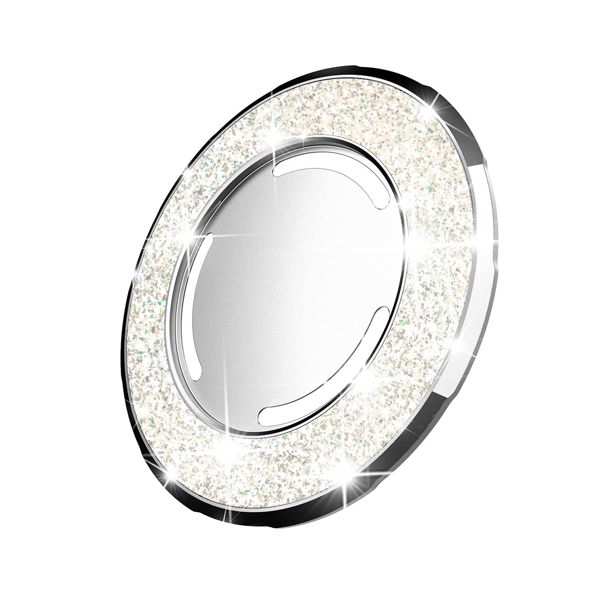 DATIMIRA Compatible with Magsafe Popsocket Magnetic Base【Base only】,Designed for iPhone 15 14/13/12 Mag Safe Case Wireless Charging Compatible,Work with P-Socket Grip or Phone Ring Holder,G-White