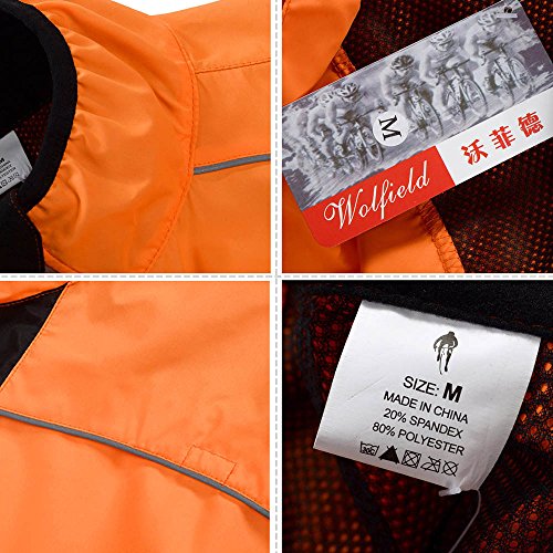 Casaco de vento, Andoer Jaqueta de ciclismo masculino respirável jaqueta respirável bicicleta casaco