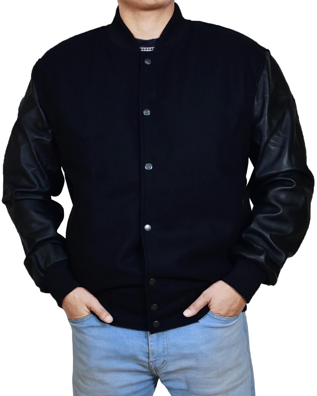 Mens Hotline Miami Varsity Letterman Fashion Wool Bomber Slim Fit Casual Warm Boys College Baseball Jacket