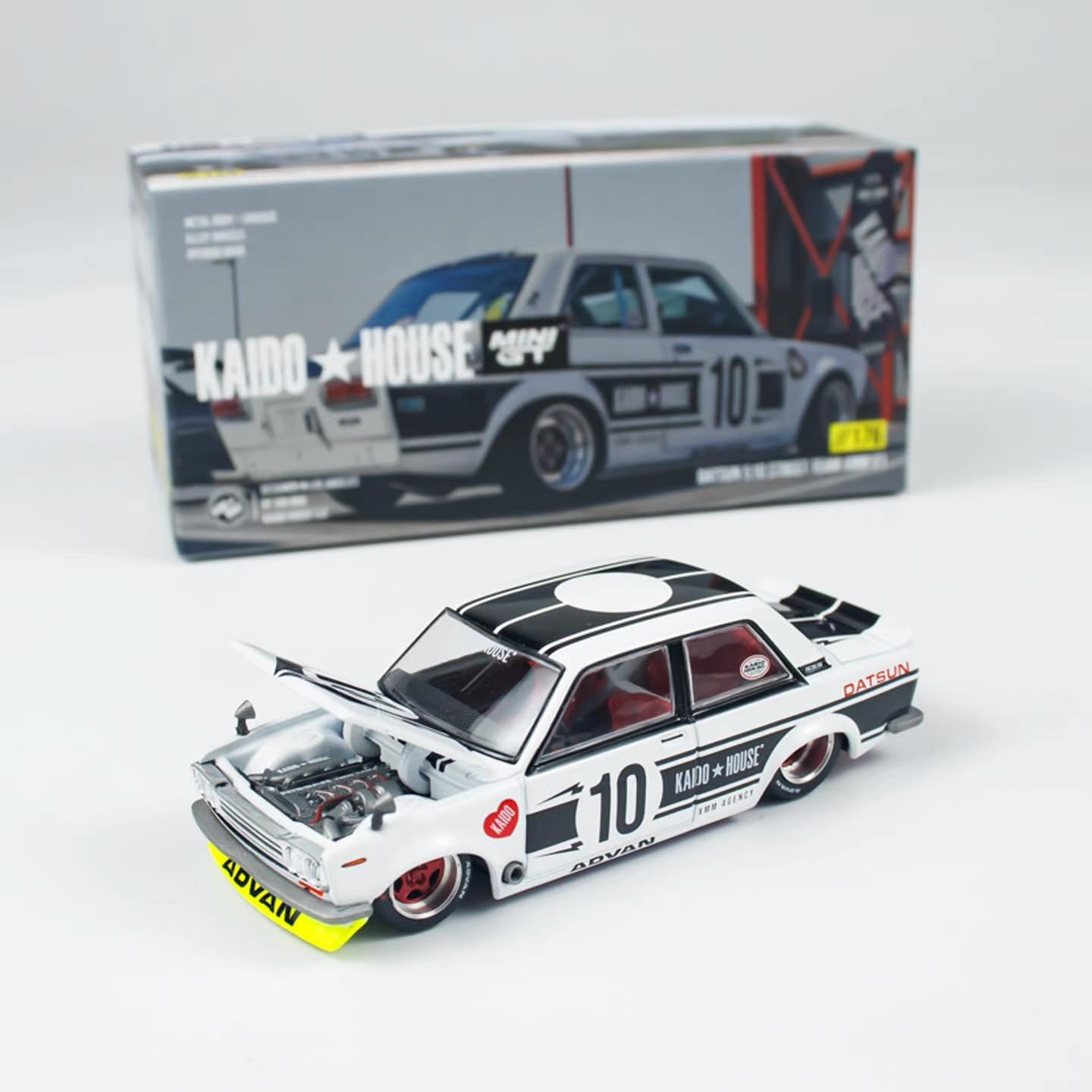Amazon | 1/64 MINI GT KAIDO HOUSE DATSUN 510 STREET TEAM #10