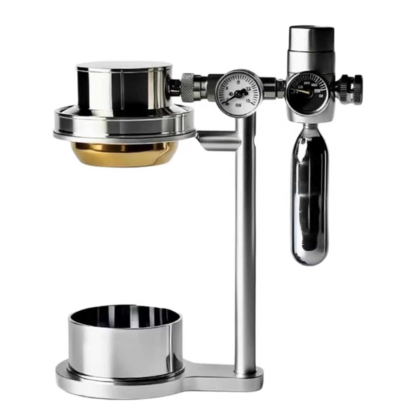 Ekspres do kawy espresso – 58 mm ekspres do kawy ze stali nierdzewnej z 9 barami szybkiego ekstrakcji, manometrem i zaworem nadmiarowym do domu, na kemping, w podróży
