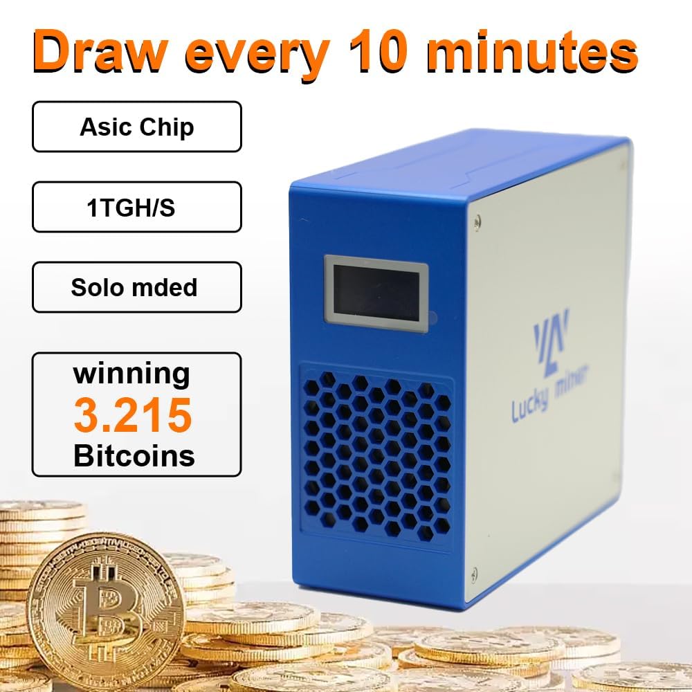 Amazon.com: BeLuckyMan Bitcoins Miner Machine Lotto Mining Device 1TH/S  WiFi SHA-256 Asic Chip BM1366 Portable V7 Micro Silent Cryptocurrency Home  Use : Electronics