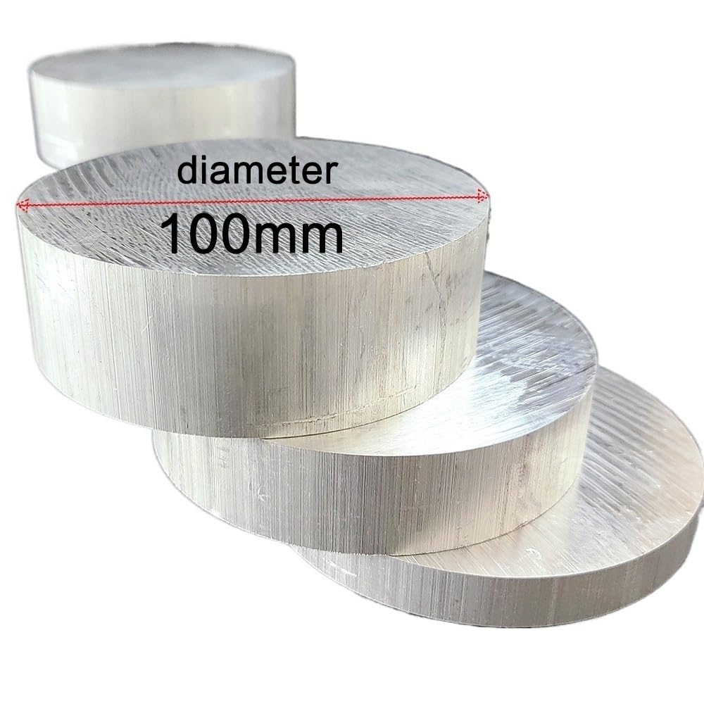 Tige cylindrique en alliage d'aluminium 6061, diamètre 100-120 mm, épaisseur 10/20/30 mm, bande ronde en métal massif(120x30mm)