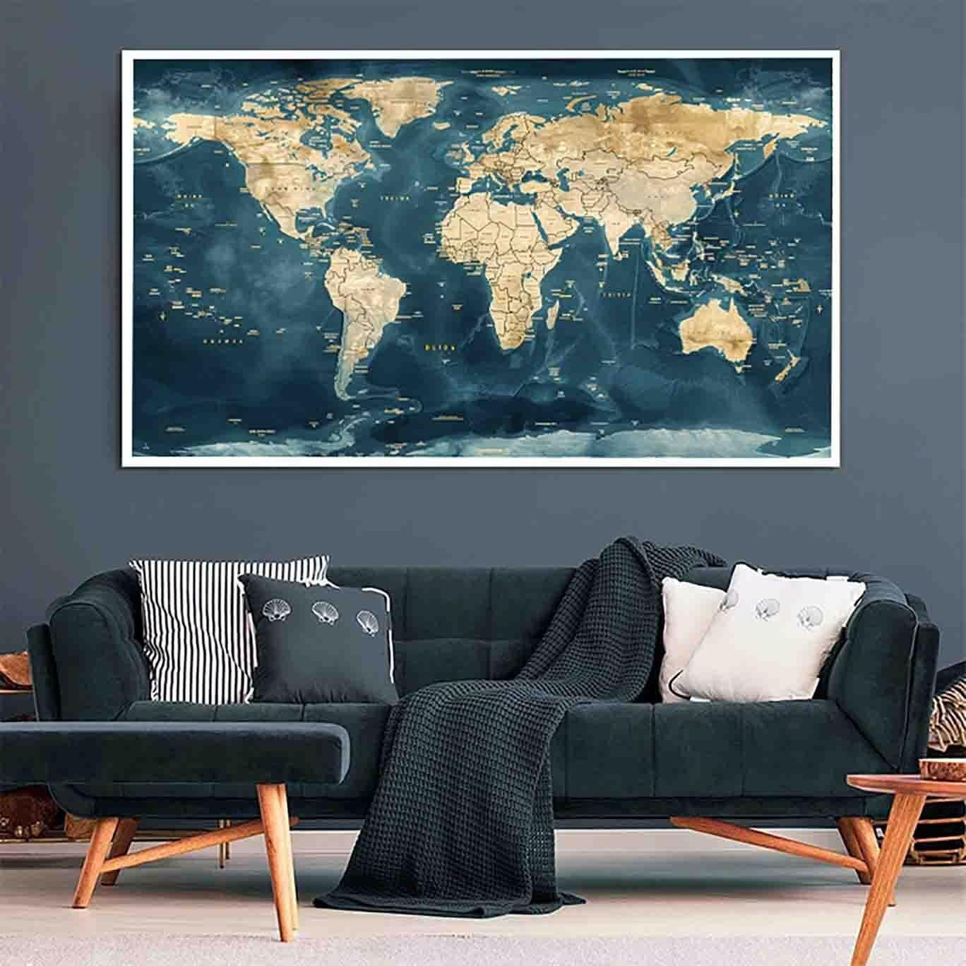 Diamentowy obraz mapa diamentowa sztuka mapa świata kryształowe zestawy artystyczne dla dorosłych dzieci DIY 5D okrągłe pełne wiercenie klejnot haft obraz zestawy rzemieślnicze, dekoracja ścienna