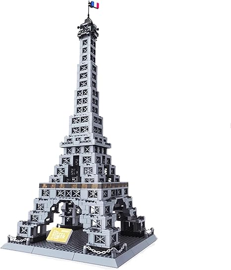 Amazon Co Jp 建築パリエッフェル塔ビルディングブロック 978個以上のミニレンガフランスパリランドマークモジュラー構造セット Diyおもちゃのギフト おもちゃ