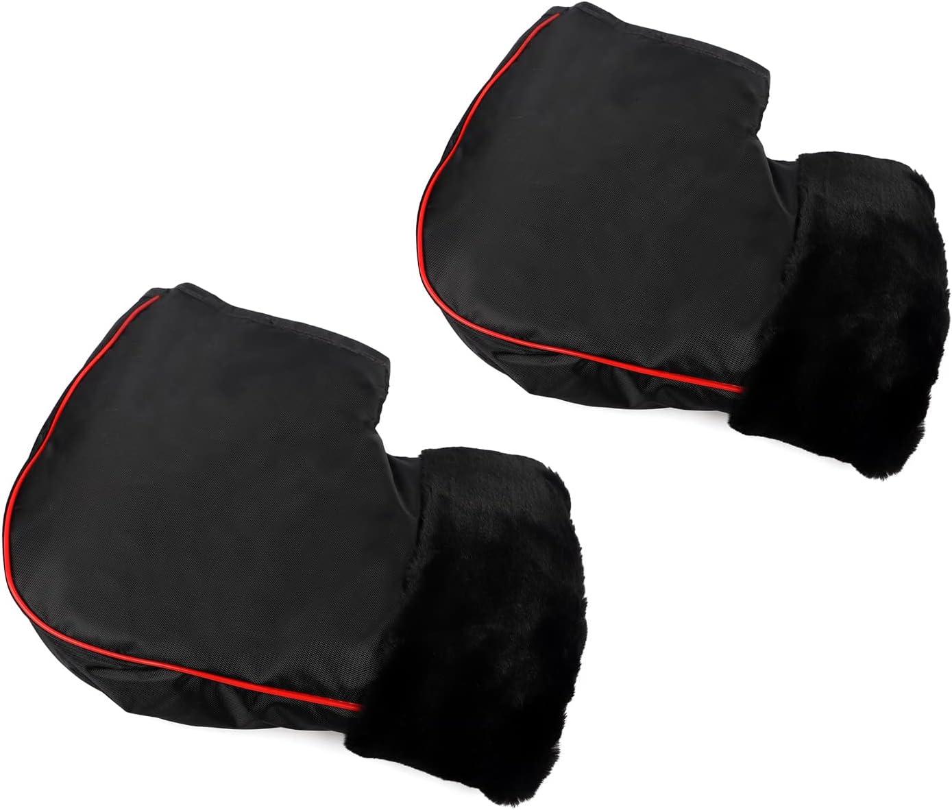 Motorcycle Handlebar Gloves Muffs Winter Waterproof Windproof Thick Warm Hand Protection Mittens Thermal Handle Bar Cover for Scooter Moto