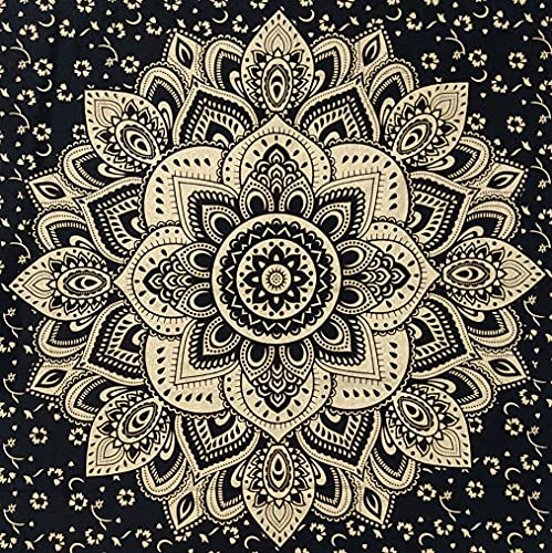 ICC Black-Gold Small Wall Tapestry 30 x 40 Inches - Image 3