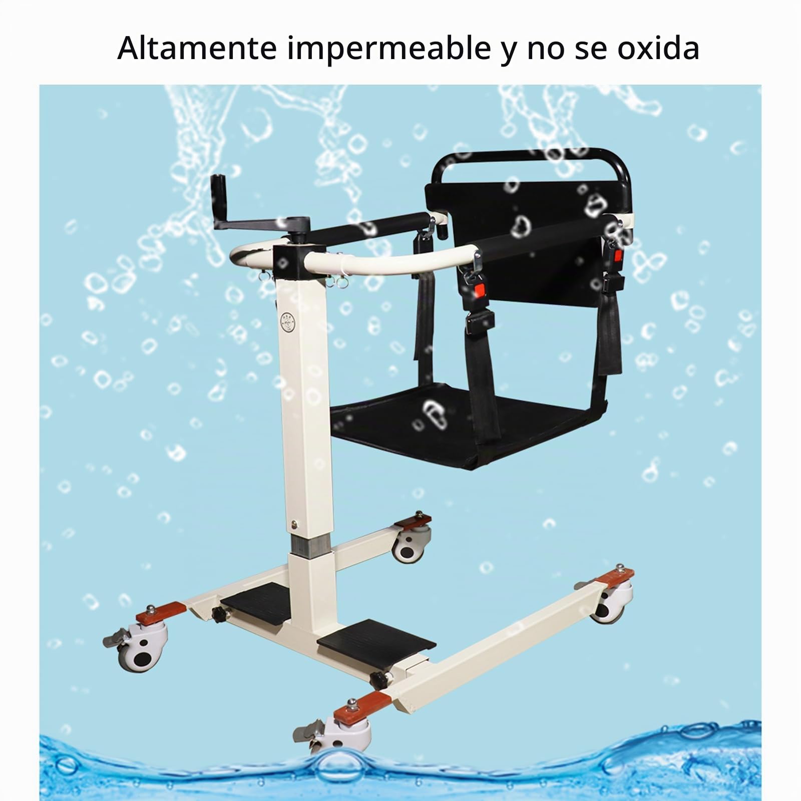 LXURY Silla Elevadora de Pacientes para Traslado, Elevador de Sillas para Discapacitados, Elevador de Pacientes Portátil, para Pacientes Ancianos Discapacitados de Cuerpo Completo