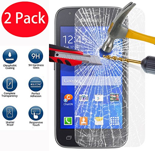 2 Pack - Samsung Galaxy Ace 4 G357 Verre Trempé, Vitre Protection Film de protecteur d'écran Glass Film Tempered Glass Screen Protector Pour Samsung Galaxy Ace 4 G357
