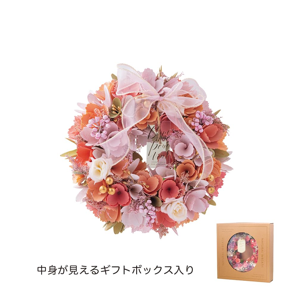 Amazon｜ケーイーアイ(Kei) ナチュラルリース M ブロッサムシフォン