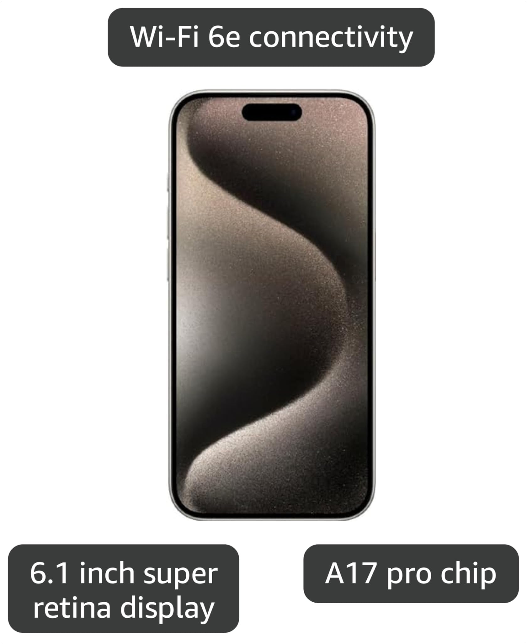 Amazon.com: Apple iPhone 15 Pro, 128GB, Natural Titanium