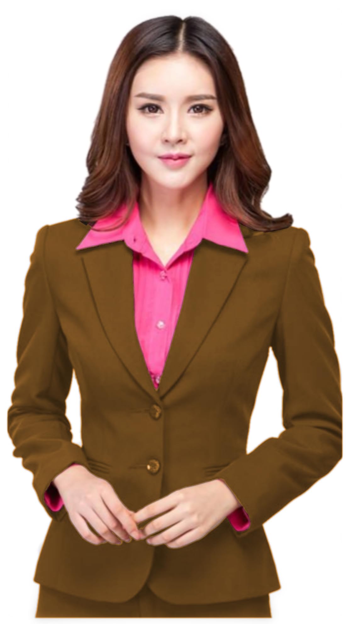 procent Brown Women's Formal Blazer-picture-42