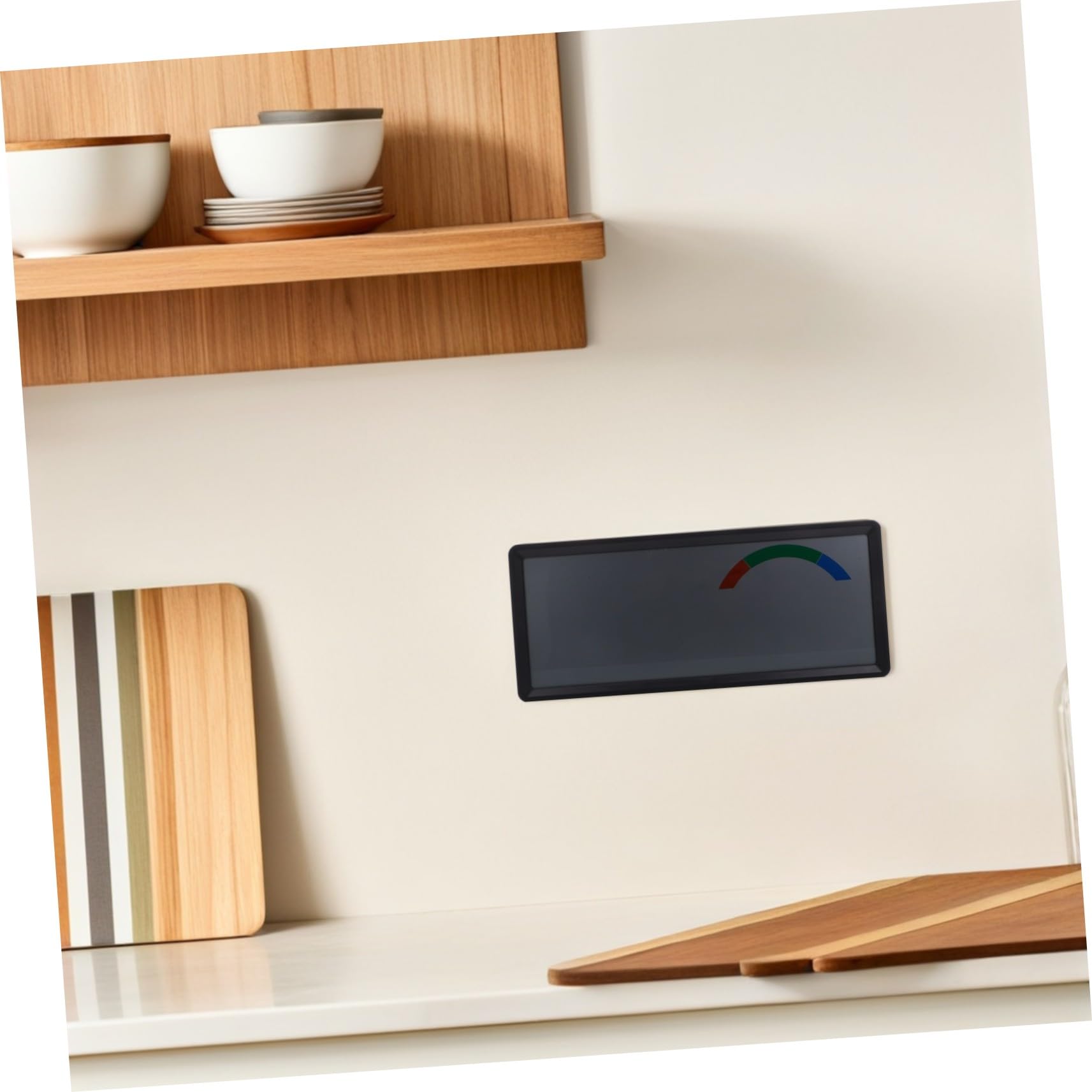 DOITOOL Reloj Digital de Pared Grande LCD con Alarma Termohigrómetro Integrado de Temperatura y Humedad Pantalla Múltiple para Escritorio y Pared Multifuncional para Hogar y Oficina
