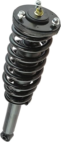 Miniatura 580 de TRQ Kit de suspensión delantera, conjunto de amortiguadores y resortes, barra estabilizadora, enlace estabilizador compatible con Chevrolet