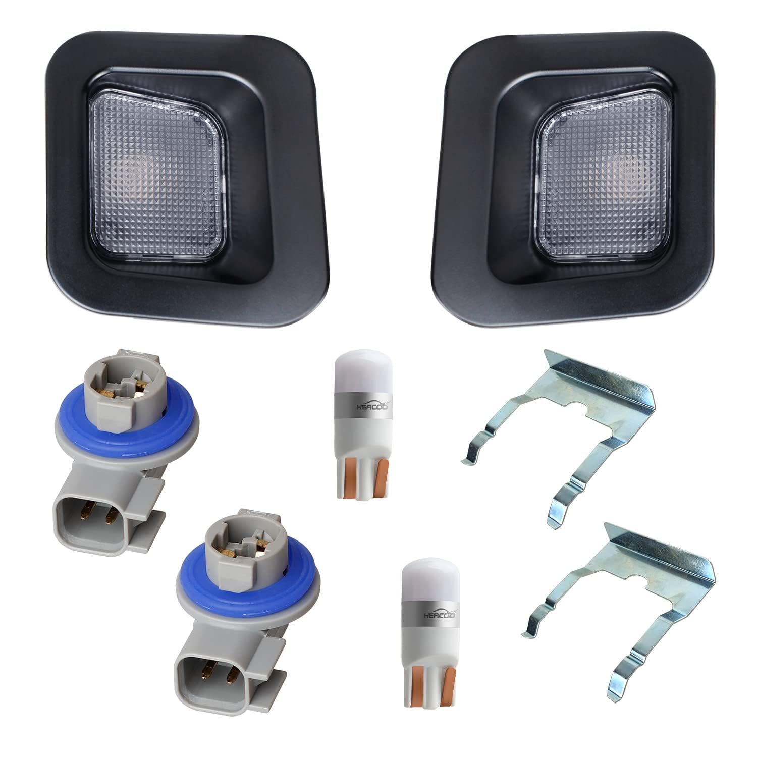 Amazon.com: HERCOO LED License Plate Light Lens Rear Lamp Socket