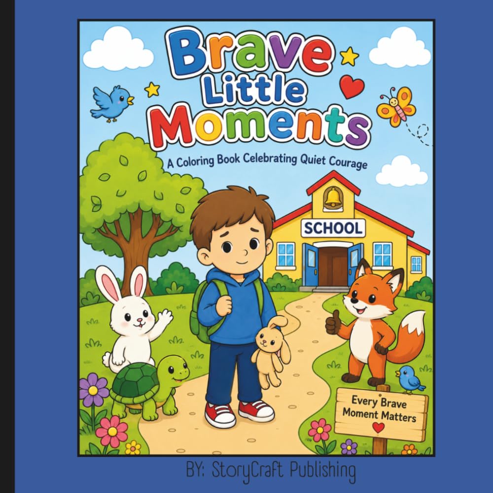 Brave Little Moments: A coloring book celebrating quiet courage