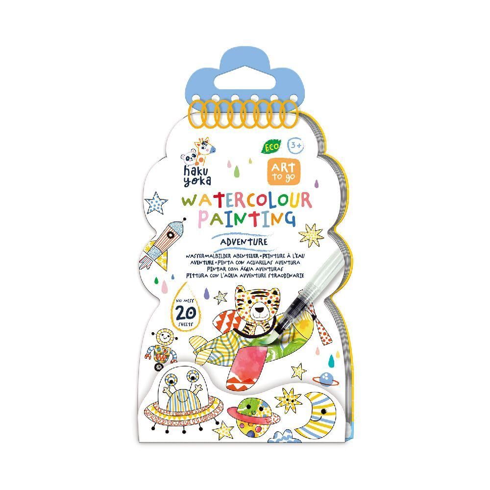 Haku Yoka 6303122 Water Colouring Book, Adventure