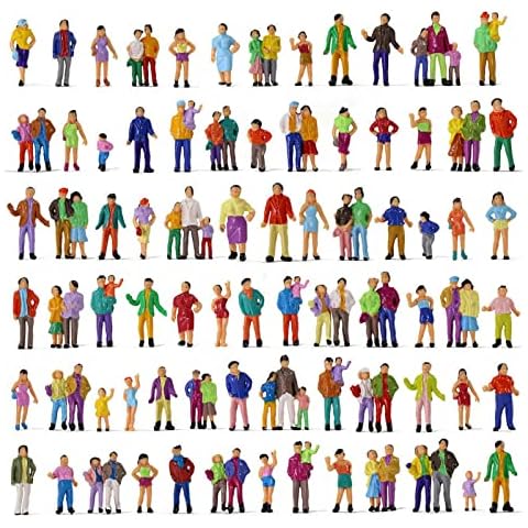 NIKJEBDF Modelo de figuras de personas en miniatura Cover