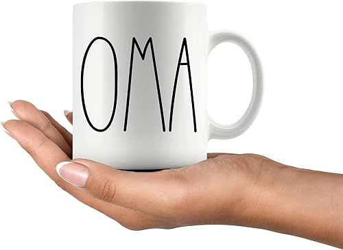 Miniatura 2 de Taza de café Oma Rae Dunn Inspired | Estilo Rae Dunn | Cumpleaños - Feliz Navidad - Día de la Madre | Taza de café familiar regalo de cumpleaños