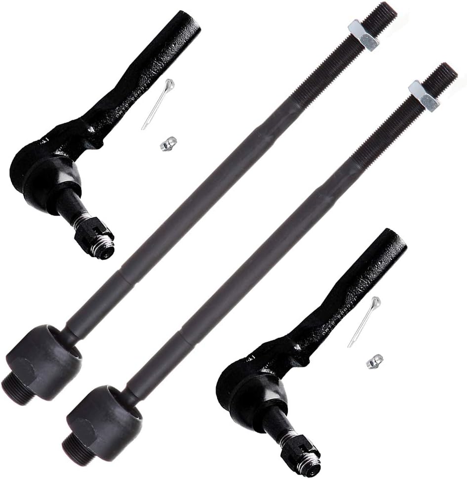SCITOO 4-PC SET Suspension Kit For Chevrolet Express 1500 Express 2500 For GMC Savana 1500 Savana 2500 Inner Tie Rod End,Outer Tie Rod End