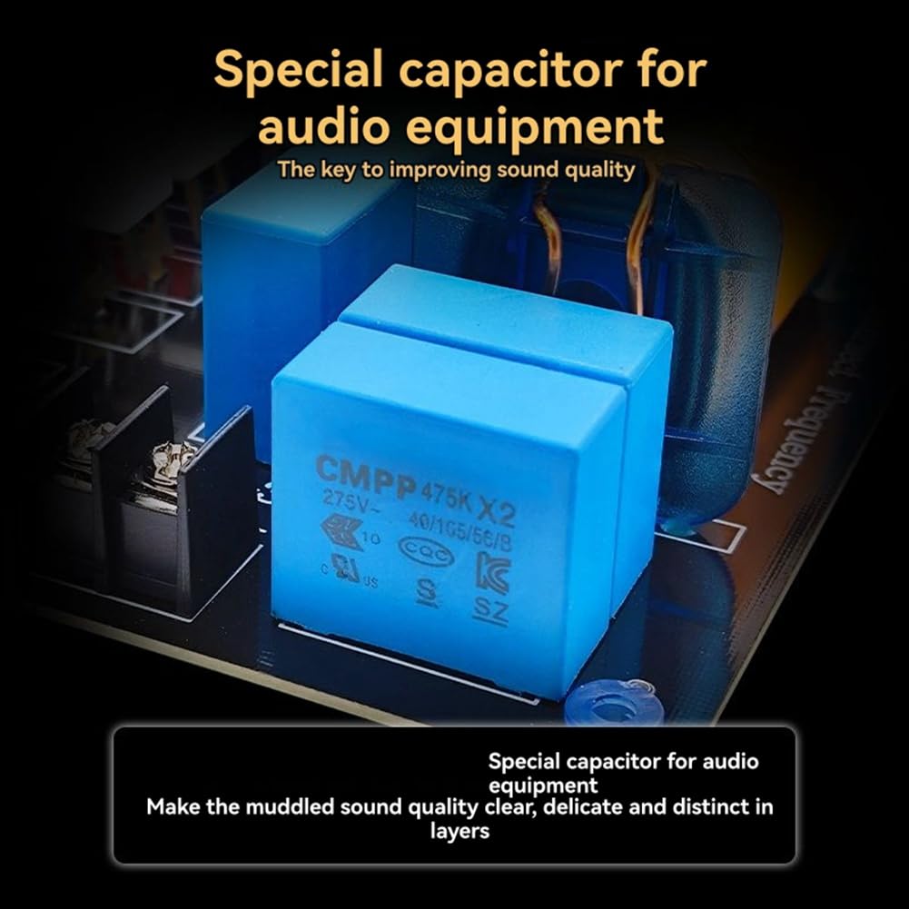 Divisore Crossover Audio A 3 Vie da 700 W con 1 Filtro Divisore Ad Alta fedeltà Ad Alta Frequenza Alta 2 per Home Theater