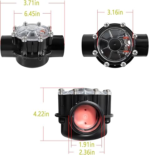 Miniatura 8 de 7235 180-Dgree - Válvula de retención de 1-12 a 2 pulgadas, flujo de agua unidireccional, adecuada para tubos de PVC de 1-12 pulgadas y 2 pulgadas,