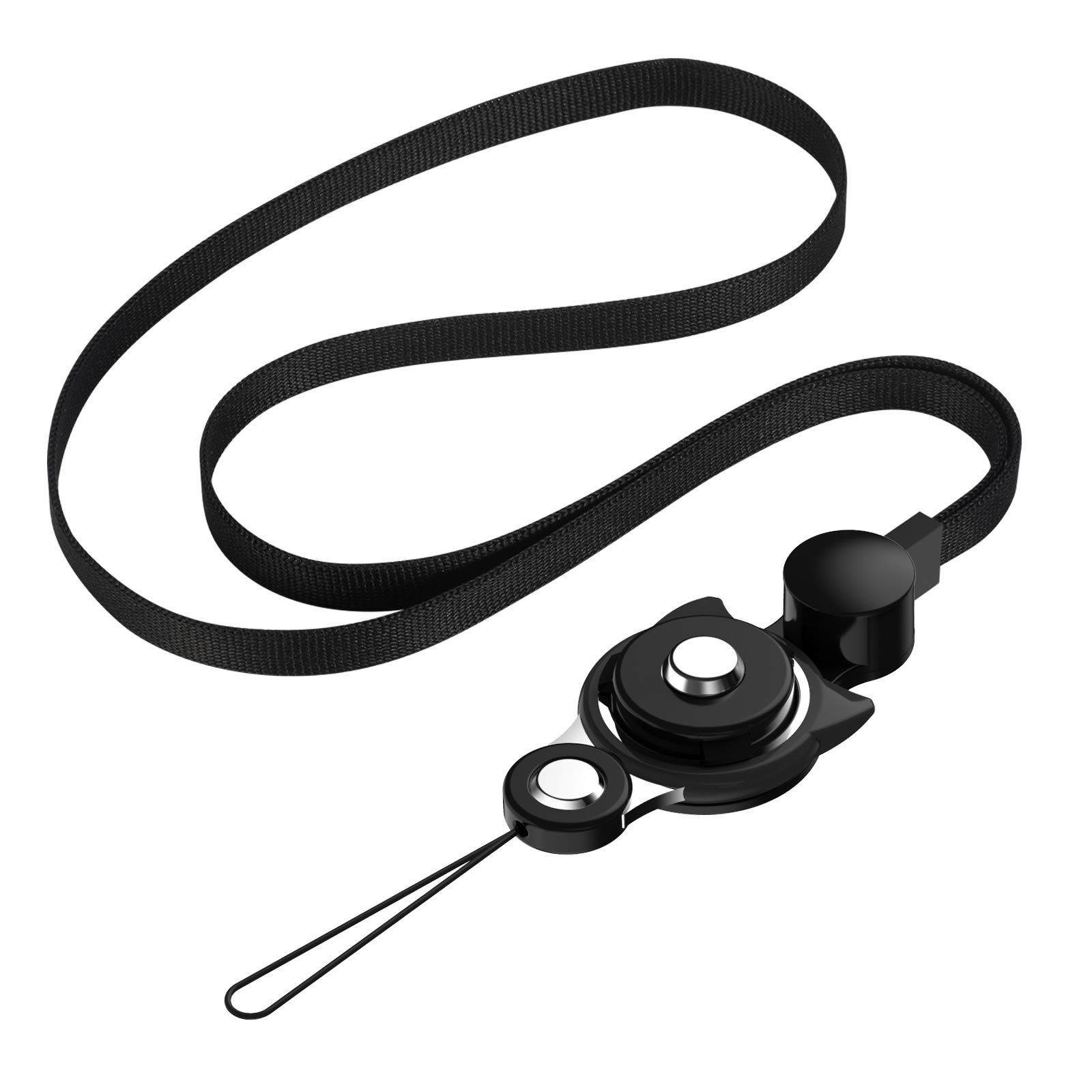 Chivving ネックストラップ スマホ[ンゴムの防護輪] スマホ リング Putto ベアリング ハンドリンカー プットHandLinker モバイル ブランド 首かけ