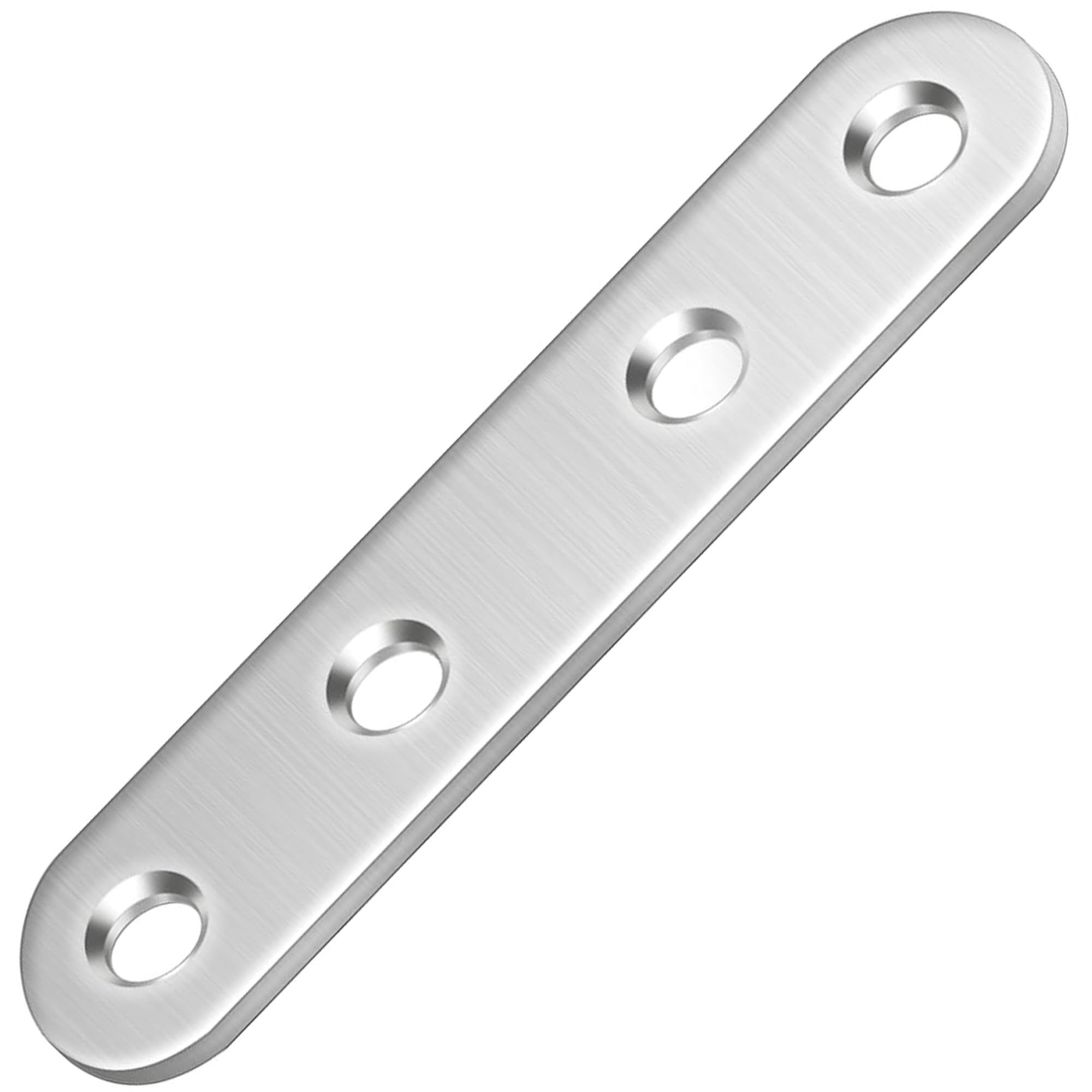 Flat Brackets for Wood 96 x 13 x 2mm ( Pack of: 16 ) Straight Brace, Mending Plates Premium Steel Galvanised Connecting Repair Fixing