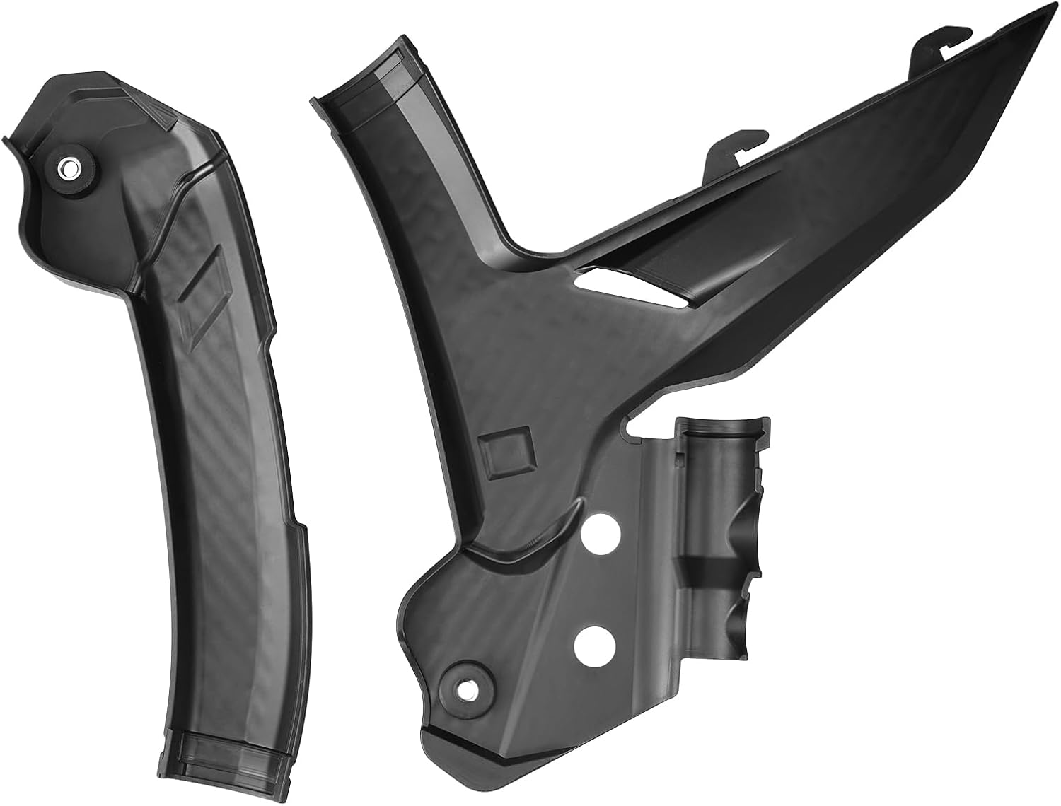 NICECNC Motorcycle Frame Guard Protector Kit, Dirt Bike Frame Protection Compatible with KTM 125-450 XC SX XCF SXF 2023-2024 125-500 EXC EXCF XCW 2024 Accessories, Black PA/ABS Plastic,Easy to Install