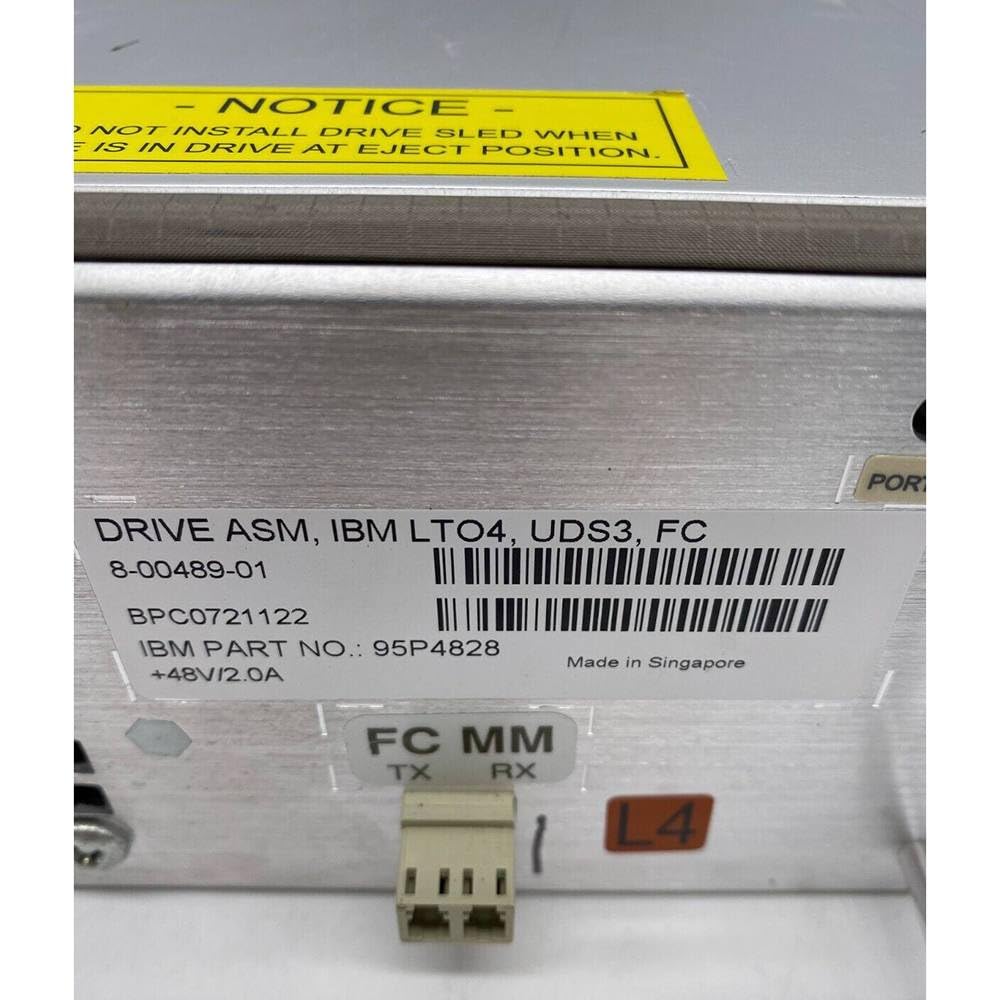 Generic Fit for Tape Iibrary Drives 95P4828 3576-8142 LTO4 FC 8-00489-01