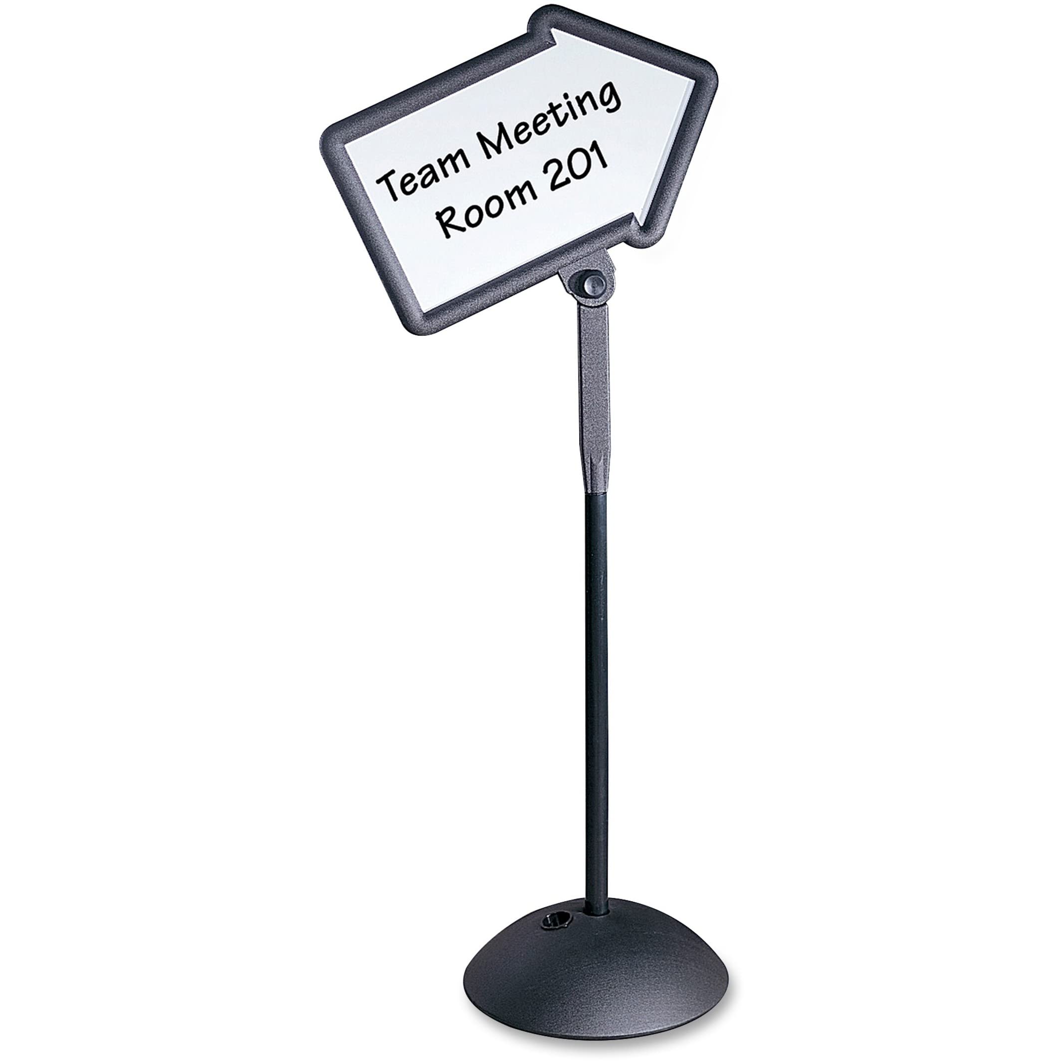 Safco Products 4173BL Write Way Directional Sign, Black