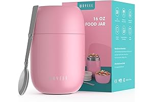 WayEee Thermos for Hot/Cold Food 16oz - Pink