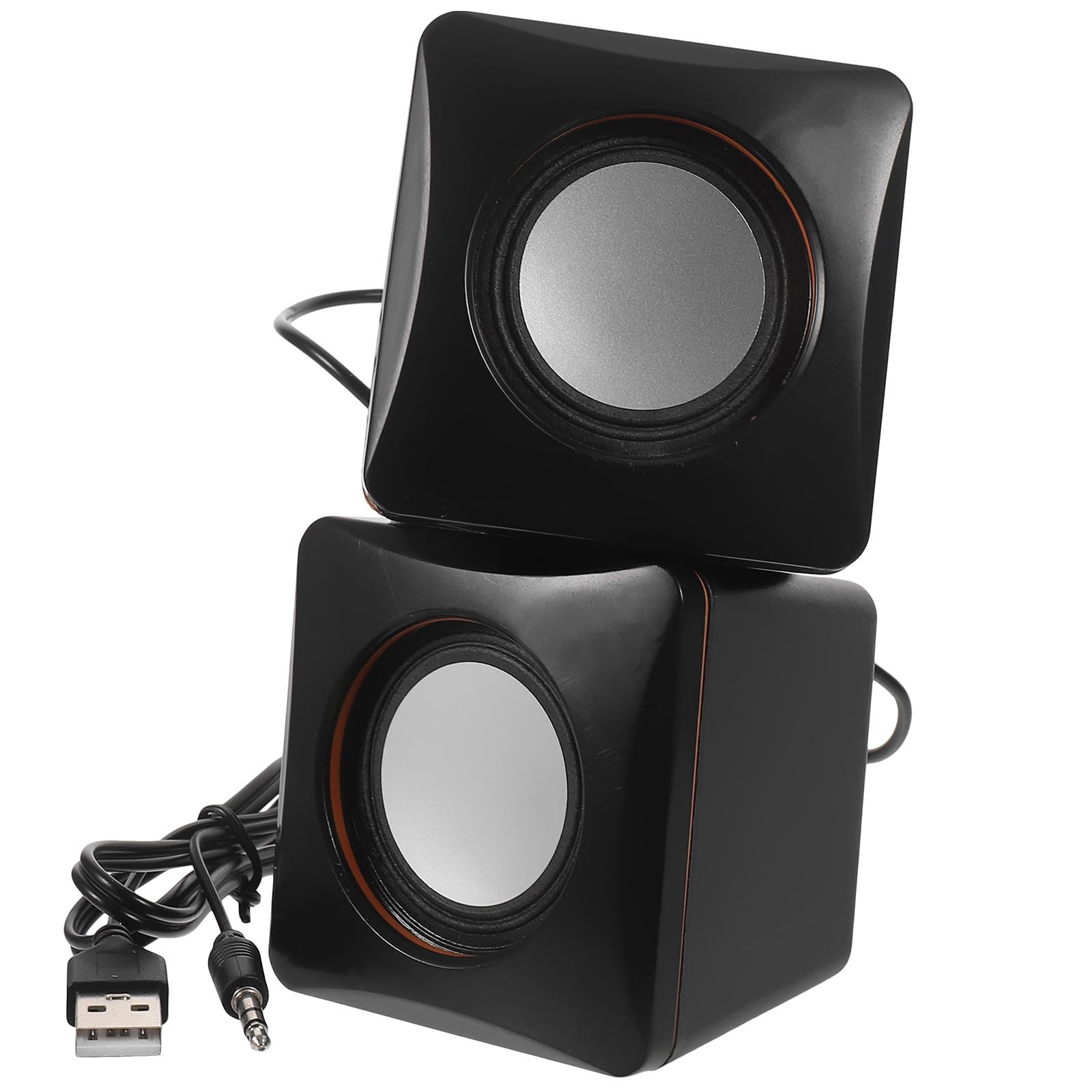 Alipis Mini Altavoz USB para Ordenador de Sobremesa Portátil y Compacto Altavoces Pequeños Cable para Audio Compatible PC y Portátil Adecuado para Viajes y Escritorio