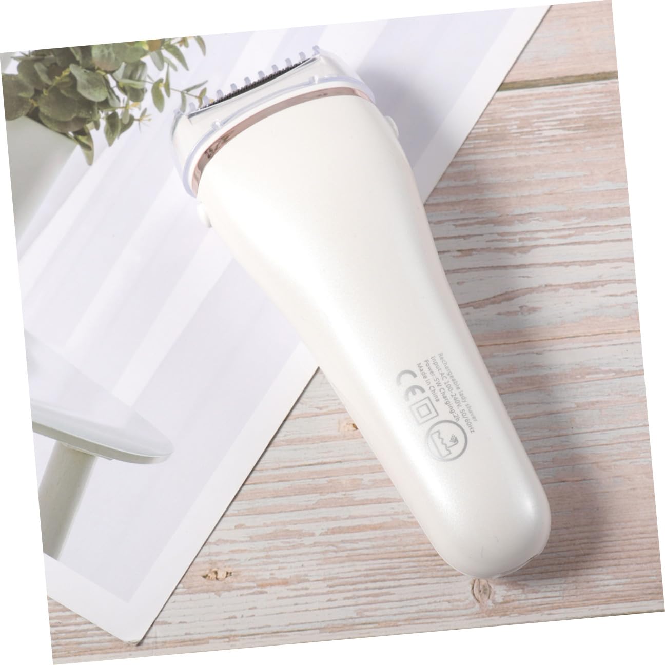 ibasenice Depilatore Elettrico Donna Rasoio Corpo Riutilizzabile Lama in Acciaio Inox e Display Led, Ricaricabile Usb, per Ascelle e Gambe