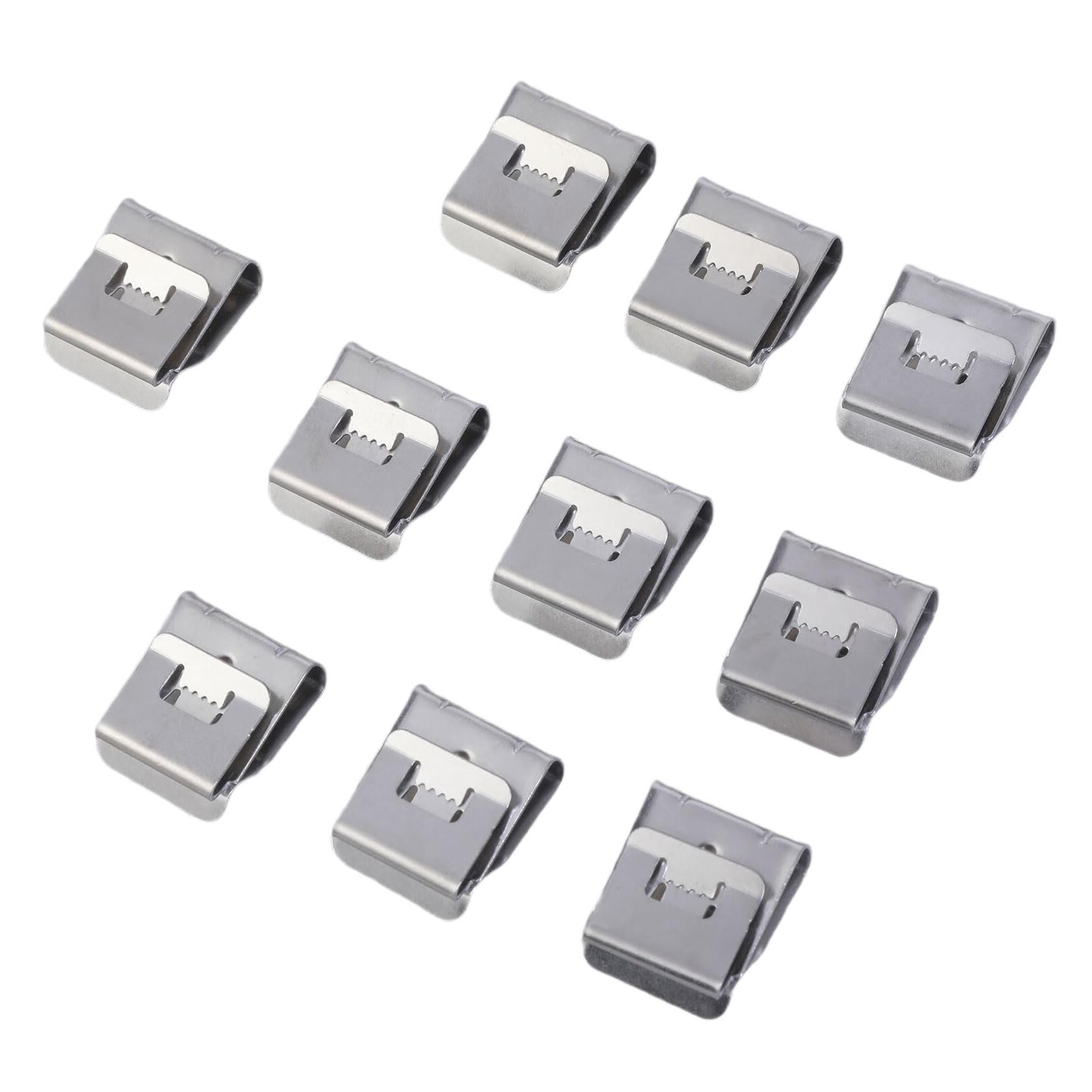Paquete de 200 clips de cable de acero inoxidable para gestión de cables de paneles solares y organización eléctrica